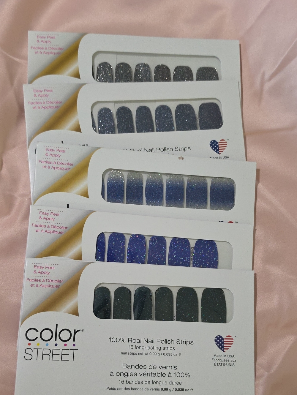 Color Street Glitter Nail Strips - 5 Sets
